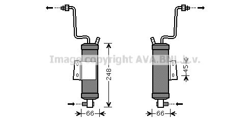 AVA QUALITY COOLING Осушитель, кондиционер JED036